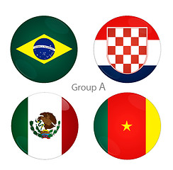 Image showing Group A - Brazil, Croacia, Mexico, Cameroon
