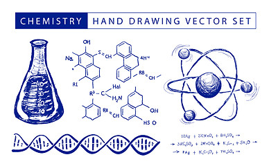 Image showing Chemistry hand drawing