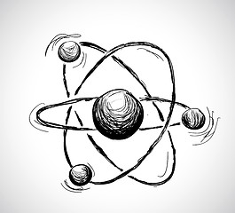 Image showing Abstract atom