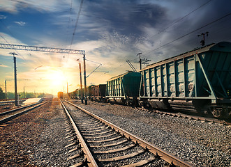 Image showing Train wagons