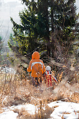 Image showing Family in forest