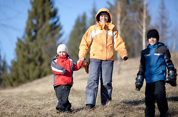 Image showing Searching the snow