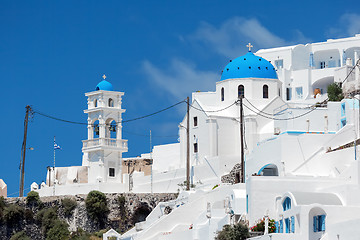 Image showing Santorini church