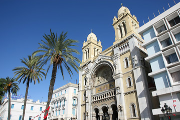 Image showing Cathedra of St Vincent de Paul in Tunis