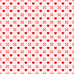 Image showing Seamless hearts pattern