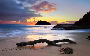 Image showing Sunrise Lion Island, Australia