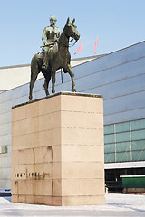 Image showing HELSINKI, FINLAND, JANUARY 21, 2014: The monument to Marshal Man