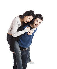 Image showing Happy young couple
