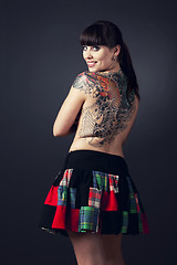 Image showing Woman with tattoos