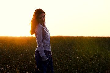 Image showing Woman on a summer day