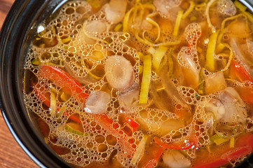 Image showing Fresh vegetable soup