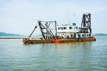 Image showing Old dredge. Thailand
