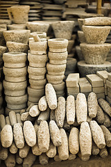 Image showing Stone products on open market. Burma, Mandalay