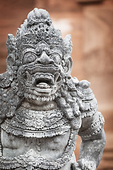 Image showing Sculpture of the mythical guard. Indonesia, Bali