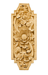 Image showing Stone flower decoration from Indonesia