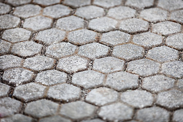 Image showing Stone pavements near the temple. Indonesia, Bali