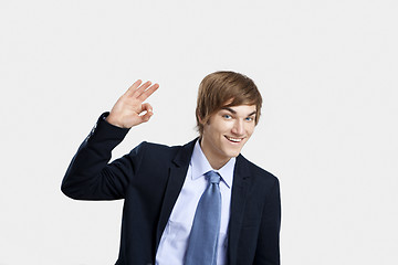 Image showing Businessman doing a Okay sign