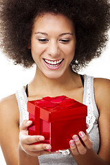 Image showing Holding a gift