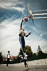 Image showing Playing Basketball