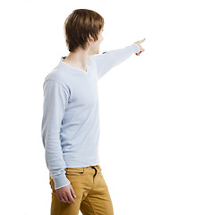 Image showing Man showing something