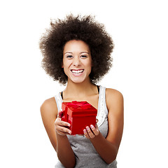 Image showing Holding a gift