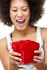 Image showing Holding a gift