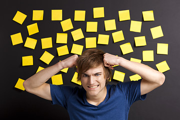 Image showing Stressed student