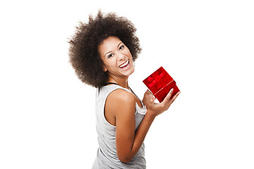 Image showing Holding a gift