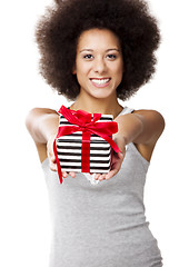 Image showing Holding a gift