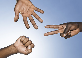 Image showing Paper, scissors, rock