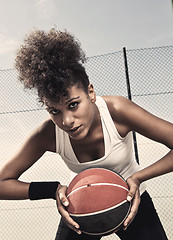 Image showing Female Basketball Player