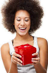 Image showing Holding a gift