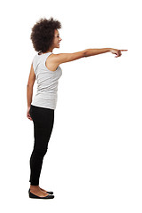 Image showing woman pointing