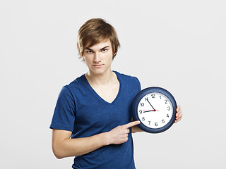 Image showing Clock man