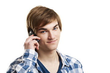 Image showing Talking on phone