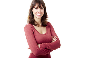 Image showing Happy woman smiling