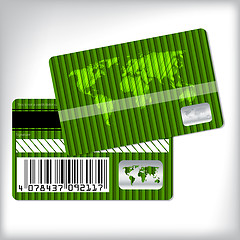 Image showing Green loyalty card design