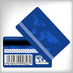 Image showing Blue loyalty card design