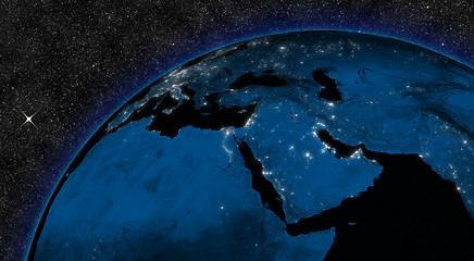 Image showing Night in Middle East
