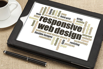 Image showing responsive web design