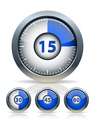 Image showing Set of timer clock