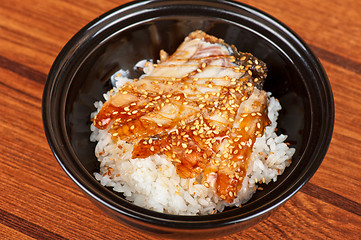 Image showing eel with rice