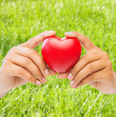 Image showing woman hands with heart