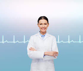 Image showing smiling female doctor