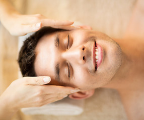 Image showing man in spa