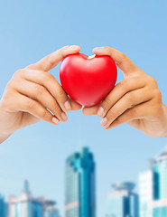 Image showing woman hands with heart