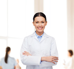 Image showing smiling female doctor