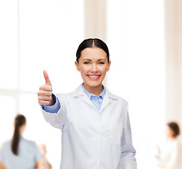 Image showing smiling female doctor