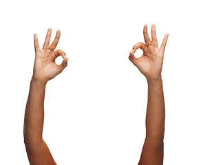 Image showing woman hands showing ok sign