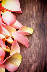 Image showing Border of Rose Petals